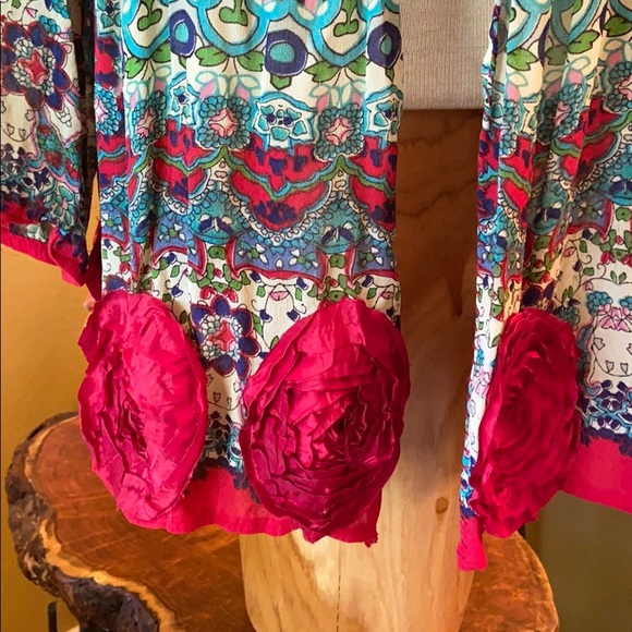 Copper Feather Design cardigan M - Picture 3 of 4